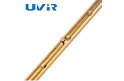 China Gold-coating Helen lamp Quartz tube infrared emitters sauna heating with RS base supplier