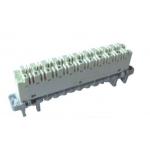 PC Material 110 Terminal Block Highband 10 Pair Module White Body Grey Base for sale