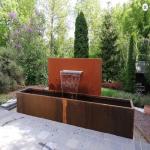 Welding Uniquely Designed Corten Fountain For Garden Decoration