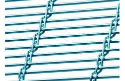 China Square Aluminum Frame Architectural Metal Mesh Easy Mounting 13mm Warp Pitch supplier