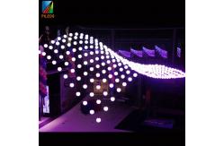 China Sphere RGB LED Lifting Ball 15cm 20cm Dia For Lighting Entertainment supplier