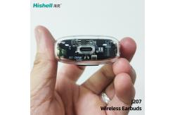 China J207 TWS Wireless Earbuds Tranparent Cover Design ENC Earphones supplier