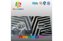 China Stand Up Glossy Ice Cream Plastic Pouches Packaging With Clear Window And Zipper supplier