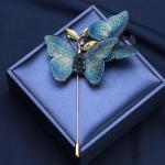 Captivating Dual Butterfly Brooch – Handcrafted Nature Art | Custom Wing Patterns | Lightweight & Versatile for sale