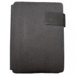 Custom Logo Ultraportable Wireless Charger Notebook , Foldable Power Bank Padfolio