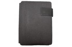 China Custom Logo Ultraportable Wireless Charger Notebook , Foldable Power Bank Padfolio supplier