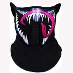 Rave Voice LED Face Mask Sound Reactive Venom Design for sale