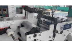 China Automatic Paper Slitting Rewinding Machine with Rotary Die Cutting for Labels supplier