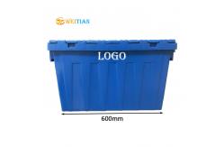 China ISO9001 Plastic Logistic Box HDPE 60L Attached Lid Distribution Containers supplier