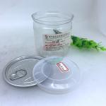 FDA SGS Clear Plastic Cylinder  Round Shape Candy PET Can Air - Proof