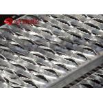 Hot Dipped Galvanised Grip Strut Perforated Metal Mesh Plank Grating In Silver