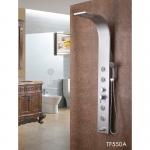 Shower Panel Wall Mounted Thermostatic Black Spa Rainfall Bath Stainless Steel