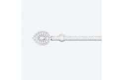 China 28mm Pipe Curtain Pole Single And Double Curtain Rod Windows Accessories supplier