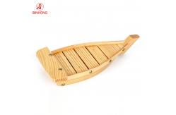 China User Friendly Stocked 100cm Wooden Sushi Boat Serving Tray supplier