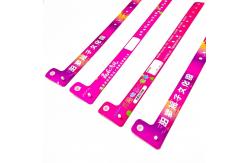 China Disposable Vinyl PVC Wristbands for L-Shaped Park Ticket Identification and Entertainment supplier