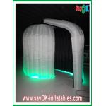 Advertising Booth Displays Durable Rounded Inflatable Blow Up Photobooth 3 X 2.3 X 2m With Black Inside for sale