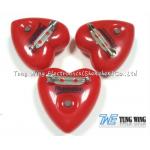 Heart Shaped Flashing LED Badges For Festival Items , Party Flashing Items