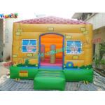 Peppa Pig Commercial Bouncy Castles , Popular Mini Inflatable House For Childrens for sale