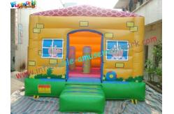 China Peppa Pig Commercial Bouncy Castles , Popular Mini Inflatable House For Childrens supplier