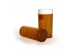 China 700ml Clear Plastic Cylinder Tubes , Golden PET Can With Screw Lid supplier