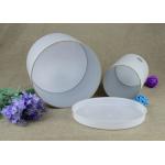 White Cardboard Paper Tube Packaging Plastic Strech Lid Manual Work