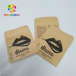 k Kraft Paper Foil Pouch Packaging Three Side Sealed Flat Reclosable Pouch for sale