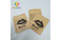 China k Kraft Paper Foil Pouch Packaging Three Side Sealed Flat Reclosable Pouch supplier