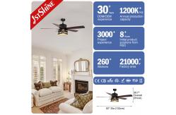 China 2022 Classic Ceiling Fan with Remote Control and Fancy Light Support Dimmer supplier