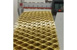 China 2mm X4mm Aperture Flatten Expanded Brass Mesh For Room Shielded supplier
