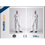 Breathable Disposable Protective Coveralls Lightweight Coverall With Hood White for sale