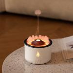Newest Luxury Volcanic Flame Aroma Diffuser Oil Aroma 360 Diffuser Ultrasonic Scent Machine 3d Fire Flame Aroma Diffuser for sale