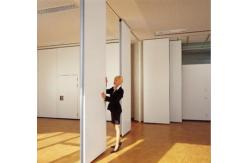 China Office Foldable Movable Partition Walls Wooden Melamine Finish supplier