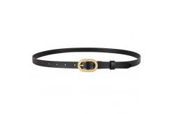 China Feather Edge Adjustable Size Fashion Ladies Split Leather Belt Pearl Stone Buckle supplier