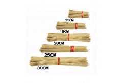China Biodegradable 40cm Bamboo Barbecue Skewers Round Kebab Bbq supplier