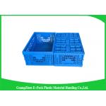 Virgin PP Black Plastic Storage Boxes , Recyclable Collapsible Plastic Containers