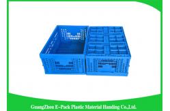 China Virgin PP Black Plastic Storage Boxes , Recyclable Collapsible Plastic Containers supplier