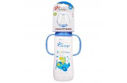 China PP Double Handle 8oz 240ml Newborn Baby Milk Bottle supplier