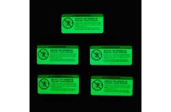 China Clothes Hot Press Glow In The Dark Stickers Customizable supplier