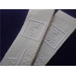 White Printed Fabric Labels With Silicone Logo For Sports Clothing Patches for sale