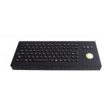 Arabic desktop ruggedized keyboard with transparent trackball , industrial computer keyboard