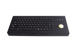 China Arabic desktop ruggedized keyboard with transparent trackball , industrial computer keyboard supplier