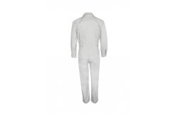 China 280GSM Twill 3/1 Flame Retardant Coverall Multi Pockets Light Gray supplier