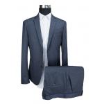 Fashion Mens Grey Tailored Suits 2 Piece Slim Fit Busniess Clothes Type for sale
