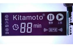 China High Resolution Monochrome LCD Display 128x128 50 Pins FPC supplier