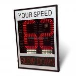 2 Color Red And Green Solar Radar Speed Signal For Traffic Management Up To 500 Meters Visibility for sale