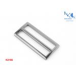 Curved Double Loop Metal Slide Buckle 50mm Inner Size Polished Rustproof