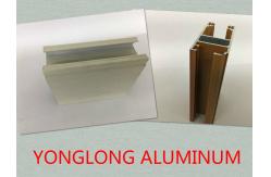 China Customized Length Aluminium Extrusion Profiles Imitation Wood Grain Transfer Printing supplier