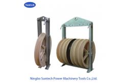 China Triple Construction Conductor Stringing Pulley Nylon Block 60KN 660mm supplier
