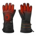 Ski Full Leather Rechargeable Heated Gloves Windproof Waterproof Women Ski for sale