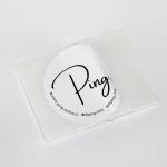Custom Printed White 5cm Round Paper Sticker For E Commerce Packaging for sale